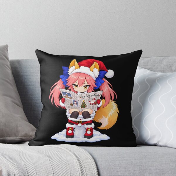Item preview, Tamamo No Mae Fate Grand Order Christmas Newspaper Humor designed and sold by SolenneAzur.