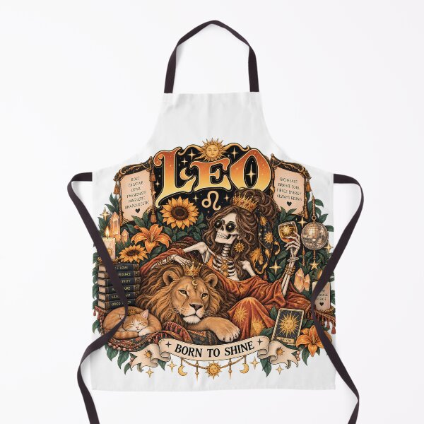 Item preview, Leo Zodiac Skeleton – Born to Shine Celestial Astrology Art designed and sold by NinthLantern.