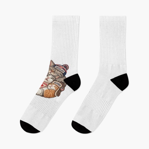 Item preview, USA Canada Greenland Alaska Cat Friendship designed and sold by art-jendi.