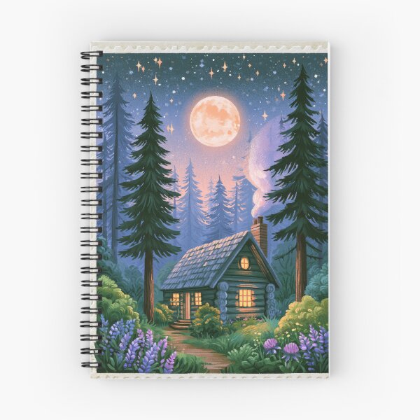Item preview, Log Cabin Forest Night Spectacular designed and sold by scicilysimonee.