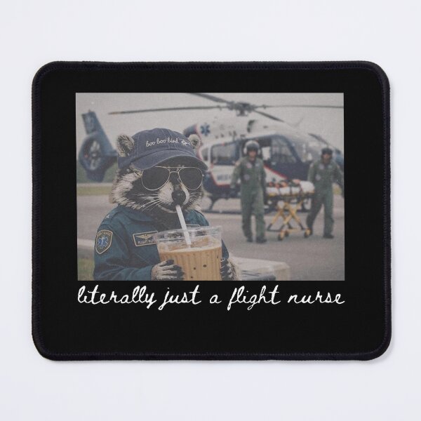 Item preview, Literally Just A Flight Nurse Raccoon designed and sold by PaletteFld.