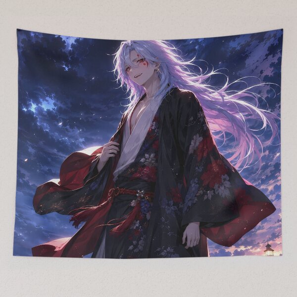 Item preview, Tengen Uzui Demon Slayer Stormy Coastal Twilight designed and sold by SolenneAzur.