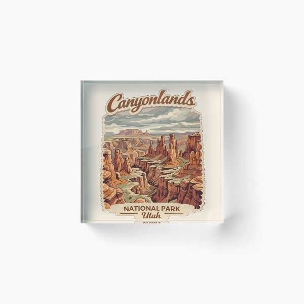 Item preview, Canyonlands National Park Moah Utah Retro Badge designed and sold by Gideon Emmerich.