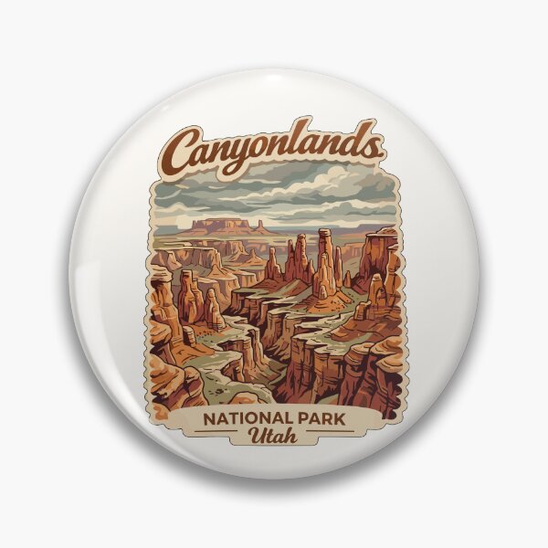 Item preview, Canyonlands National Park Moah Utah Retro Badge designed and sold by Gideon Emmerich.