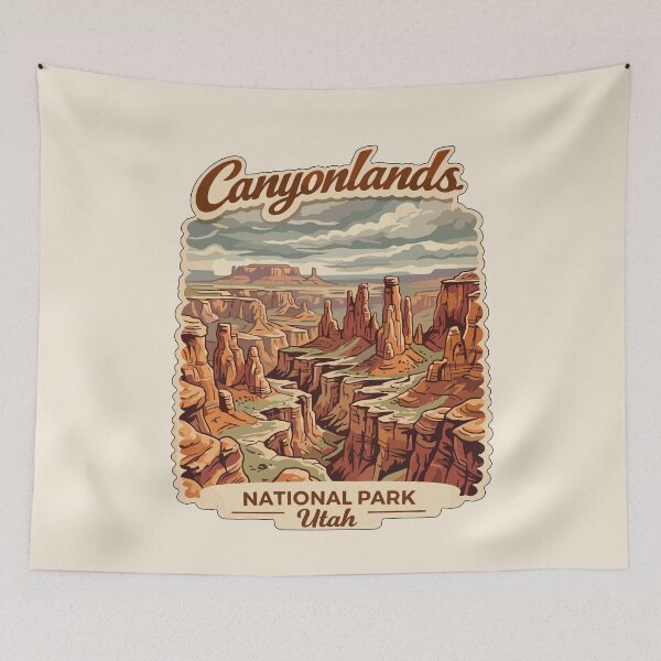Item preview, Canyonlands National Park Moah Utah Retro Badge designed and sold by Gideon Emmerich.