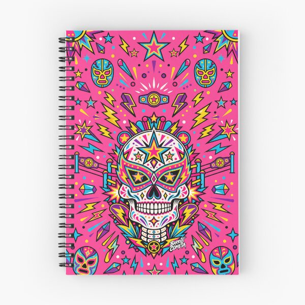 Item preview, Lucha Libre Sugar Skull – Mexican Wrestling Mask Pop Art Calavera designed and sold by Barrio Cometa.