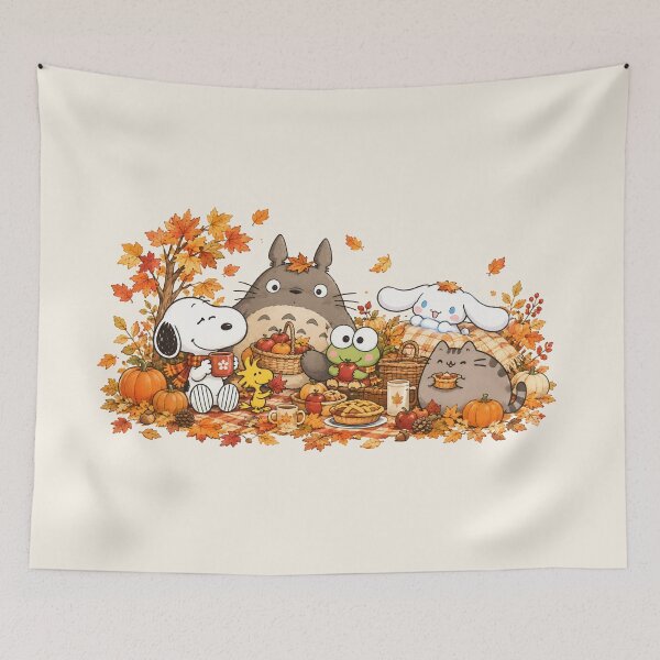 Item preview, Cute Friends Autumn Picnic designed and sold by homedeco12.