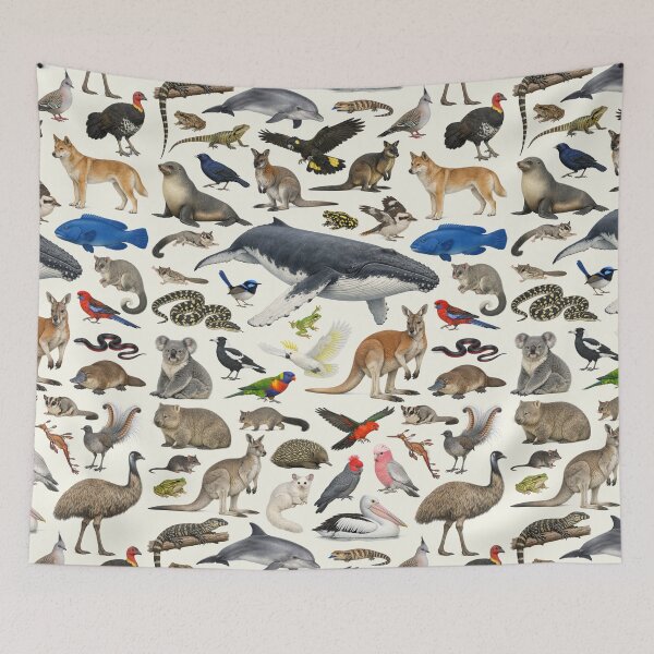 Item preview, Animals of New South Wales Retro Style Identification Chart designed and sold by kakarikihill.