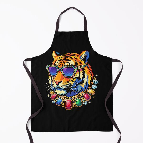 Item preview, Luxury Tiger With Sunglasses Bling Chain Retro Streetwear Animal Design designed and sold by ArcaneArtistry.