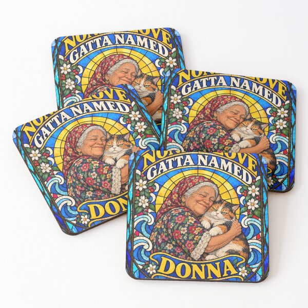 Item preview, Nonna Love Gatta Named Donna - Italian Grandma Cat Art designed and sold by BRTHRCNK01.