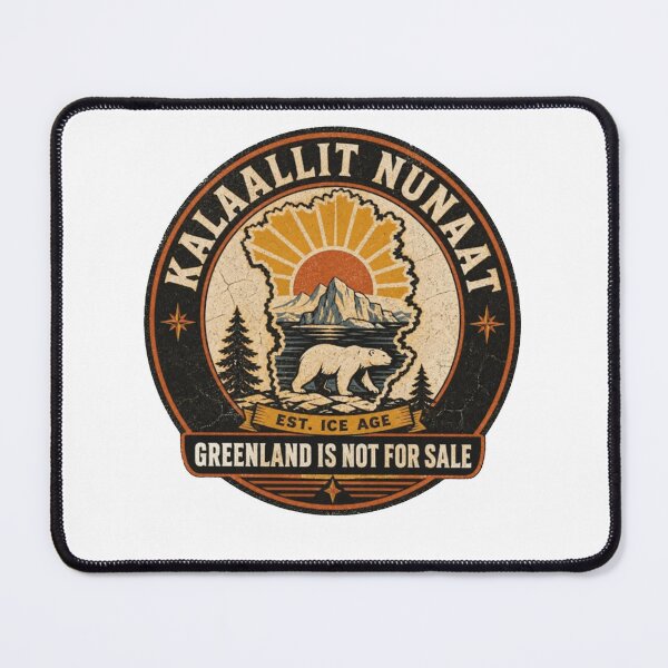Item preview, Kalaallit Nunaat Polar Bear Badge Shirt, Greenland Is Not For Sale designed and sold by To101ARt.