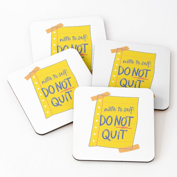 Item preview, Note To Self Do Not Quit Motivational Sticky designed and sold by SoukaArtStore.