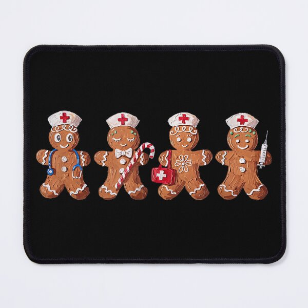 Item preview, Christmas Gingerbread Nurse Healthcare Worker RN ER Nursing designed and sold by SuziLope.