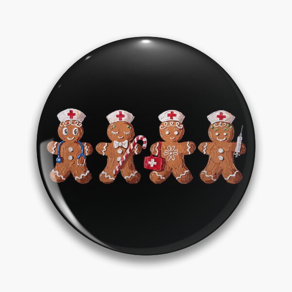 Item preview, Christmas Gingerbread Nurse Healthcare Worker RN ER Nursing designed and sold by SuziLope.