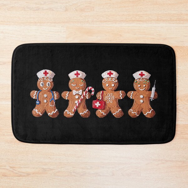 Item preview, Christmas Gingerbread Nurse Healthcare Worker RN ER Nursing designed and sold by SuziLope.