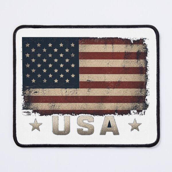 Item preview, Vintage Distressed USA Flag Typography Design designed and sold by Avenuse style.
