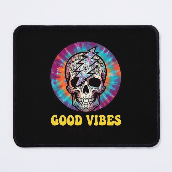 Item preview, Good Vibes Forever Tie Dye Skull designed and sold by KerfsUp.