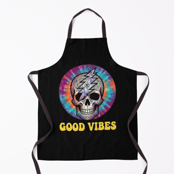 Item preview, Good Vibes Forever Tie Dye Skull designed and sold by KerfsUp.