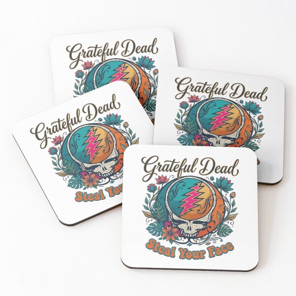 Item preview, Grateful Dead Steal Your Face Rose Badge designed and sold by KerfsUp.
