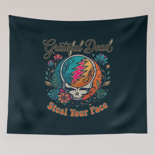 Item preview, Grateful Dead Steal Your Face Rose Badge designed and sold by KerfsUp.