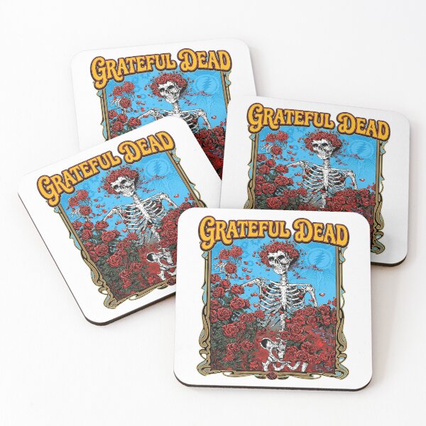 Item preview, Grateful Dead Rose Skeleton Poster designed and sold by KerfsUp.