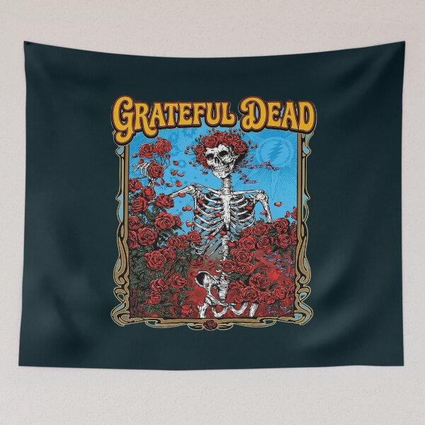 Item preview, Grateful Dead Rose Skeleton Poster designed and sold by KerfsUp.