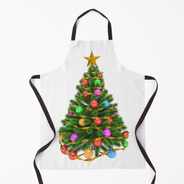 Item preview, Colorful Decorated Christmas Tree with Gold Star designed and sold by Lorets-Designs.
