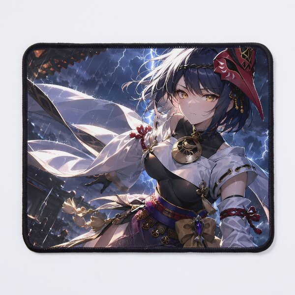 Item preview, Kujou Sara Genshin Impact Thunderstorm City designed and sold by SolenneAzur.