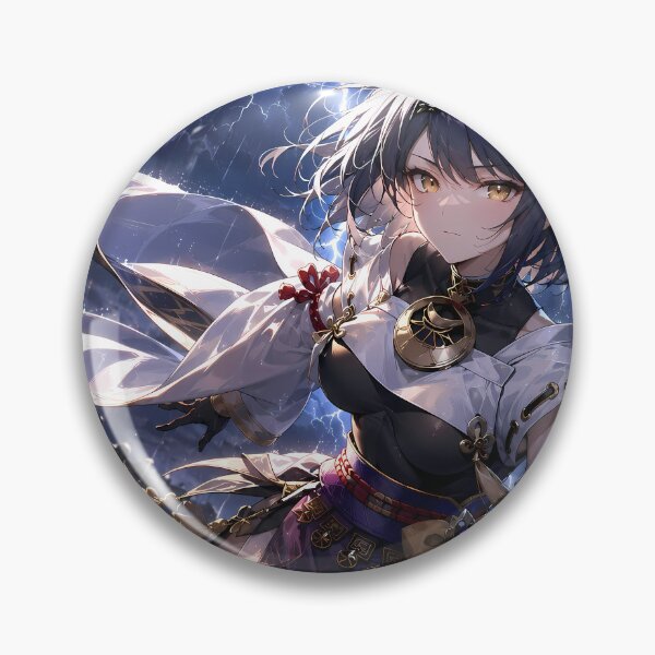 Item preview, Kujou Sara Genshin Impact Thunderstorm City designed and sold by SolenneAzur.