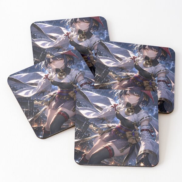 Item preview, Kujou Sara Genshin Impact Thunderstorm City designed and sold by SolenneAzur.