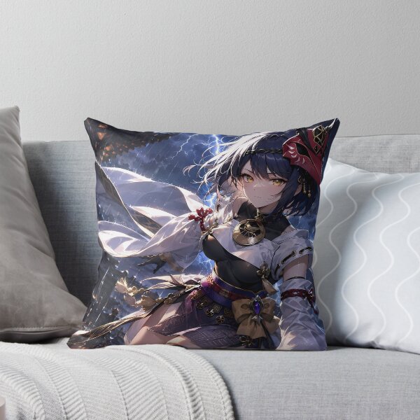 Item preview, Kujou Sara Genshin Impact Thunderstorm City designed and sold by SolenneAzur.