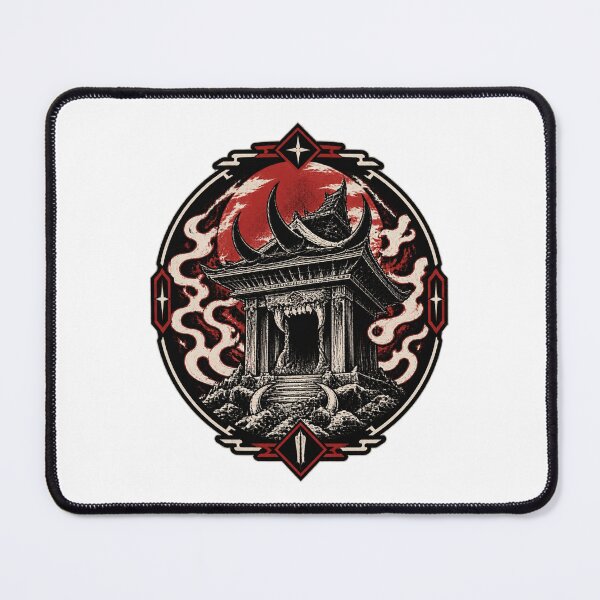 Item preview, Dark Malevolent Shrine Gothic Horror Design with Eerie Vibes designed and sold by whalepotatos.