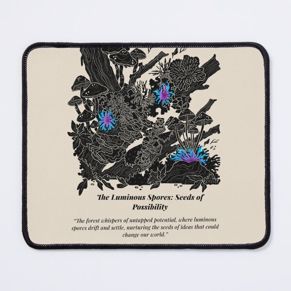 Item preview, Witchy Forest Mushroom Art | Dark Academia Woodland Print designed and sold by QuaintInkCo.