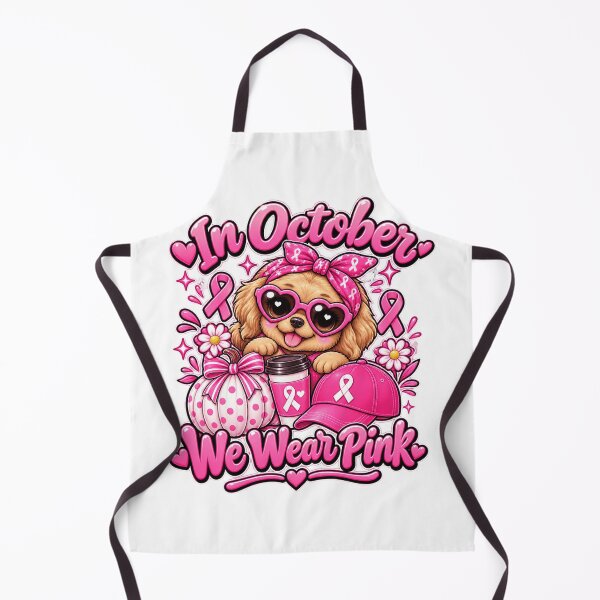 Item preview, Breast Cancer Cute Awareness Dog designed and sold by QuiteOrbit.