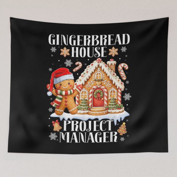 Item preview, Christmas Gingerbread House Project Manager Cookies Baking designed and sold by SuziLope.
