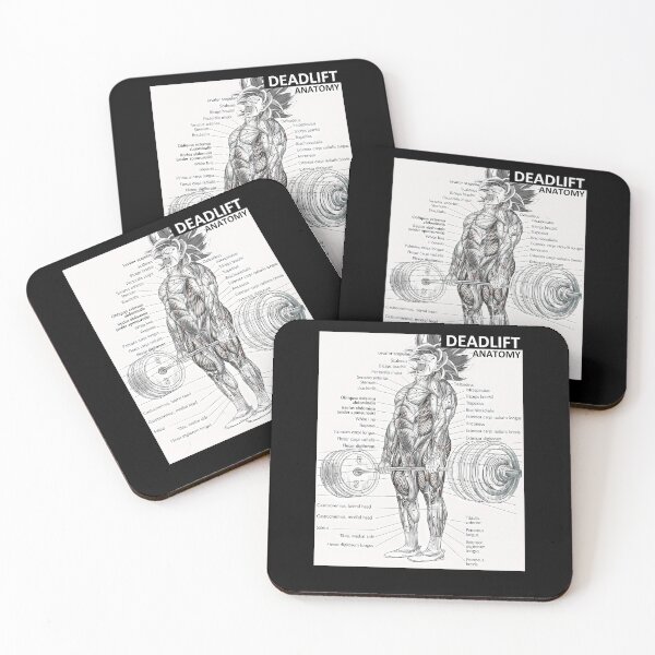Item preview, Deadlift Muscle Chart - Anatomy Diagram - Anime Gym Motivational designed and sold by maudegd.