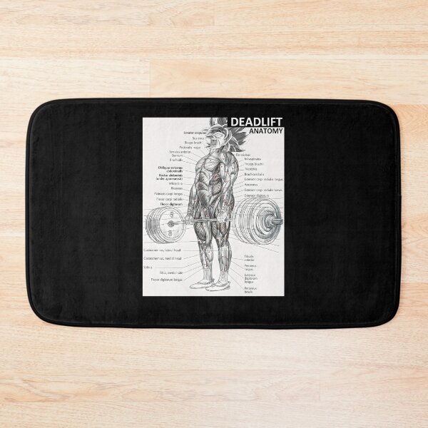 Item preview, Deadlift Muscle Chart - Anatomy Diagram - Anime Gym Motivational designed and sold by maudegd.
