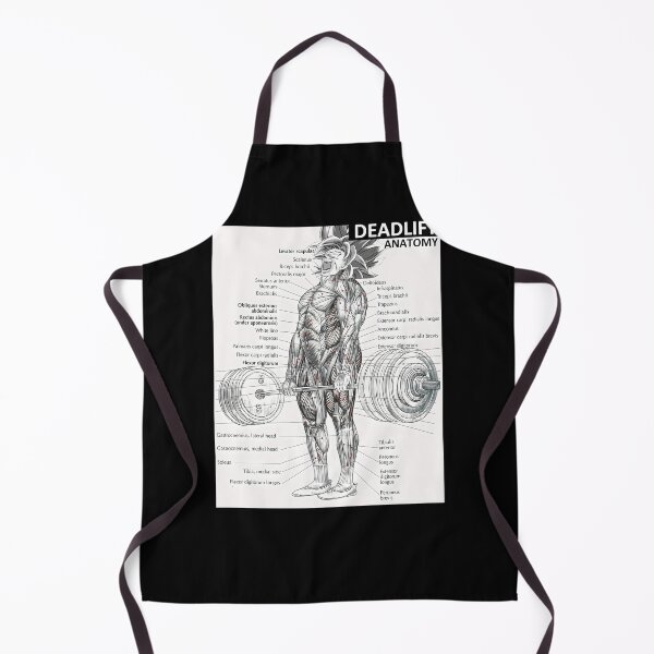 Item preview, Deadlift Muscle Chart - Anatomy Diagram - Anime Gym Motivational designed and sold by maudegd.