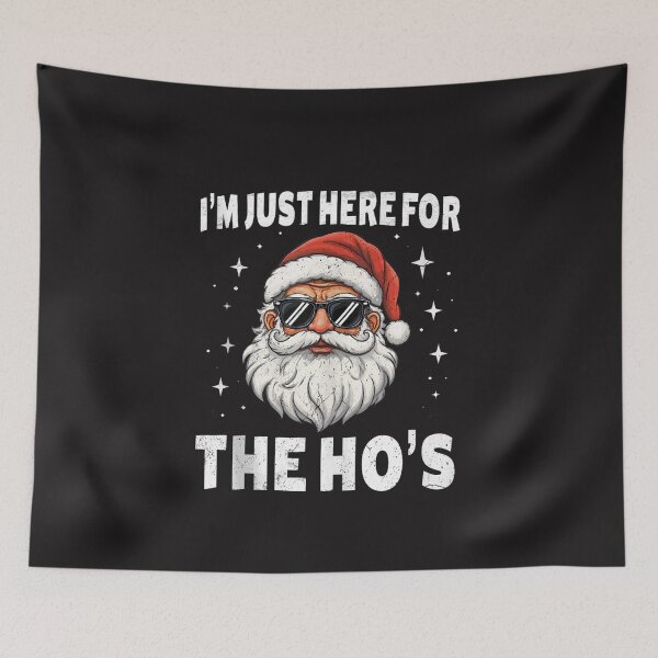Item preview, I'm Just Here For The Hos Funny Christmas Cool Santa Sunglasses designed and sold by kiralynstration.