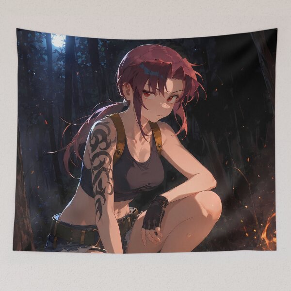 Item preview, Revy Black Lagoon Moonlit Forest Camp designed and sold by SolenneAzur.