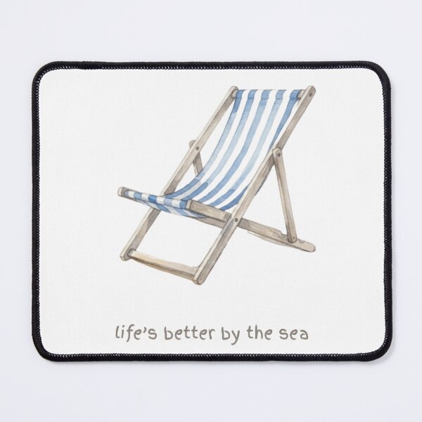 Item preview, Life's Better By The Sea Watercolour Deckchair designed and sold by made by Golightly x.