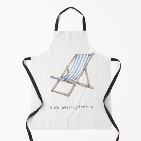 Item preview, Life's Better By The Sea Watercolour Deckchair designed and sold by made by Golightly x.