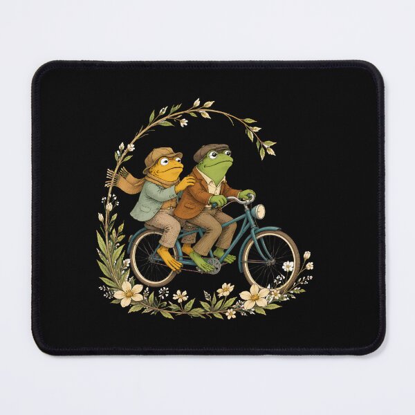 Item preview, Cute Frog Couple Riding Bicycle Vintage Romantic Frog Lovers designed and sold by WilfRedokry-21.