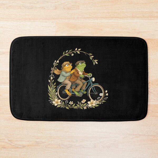 Item preview, Cute Frog Couple Riding Bicycle Vintage Romantic Frog Lovers designed and sold by WilfRedokry-21.