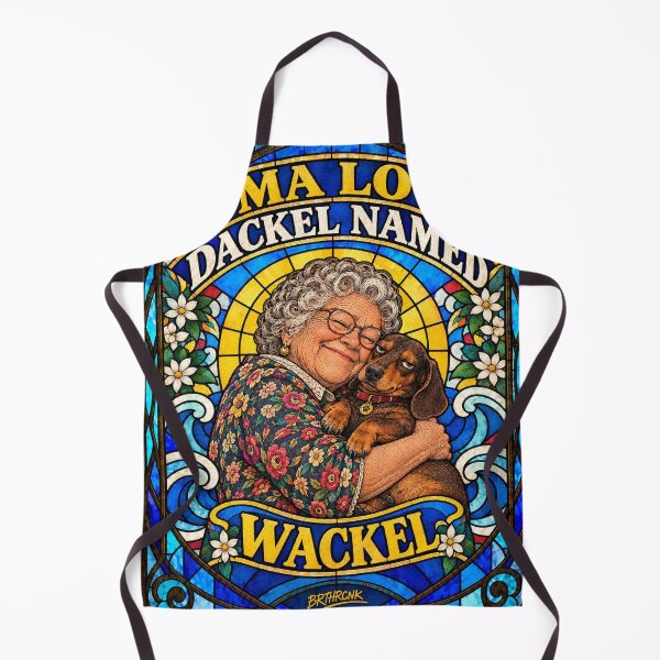 Artikelvorschau, Oma Love Dackel Named Wackel - German Grandma Dachshund Art entworfen und verkauft von BRTHRCNK01.
