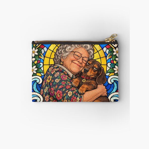 Artikelvorschau, Oma Love Dackel Named Wackel - German Grandma Dachshund Art entworfen und verkauft von BRTHRCNK01.