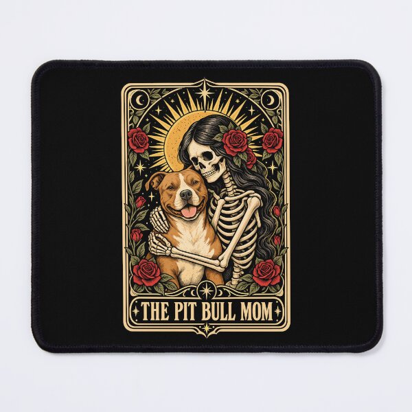 Item preview, Pit Bull Mom Skeleton Tarot Card Pitbull Lover designed and sold by gordonbwyashop.