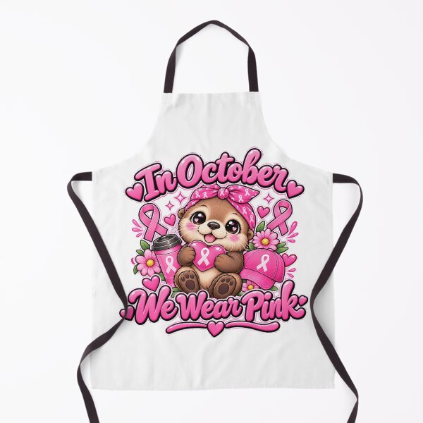 Item preview, Cute Otter Warrior Breast Cancer Design designed and sold by QuiteOrbit.