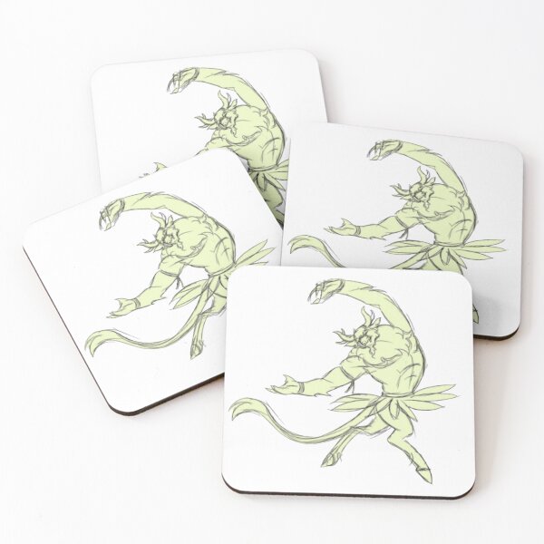 Item preview, Dynamic Jumping Muscle Dragon Action Line Art designed and sold by Huy Vo Hand-Drawn Art.