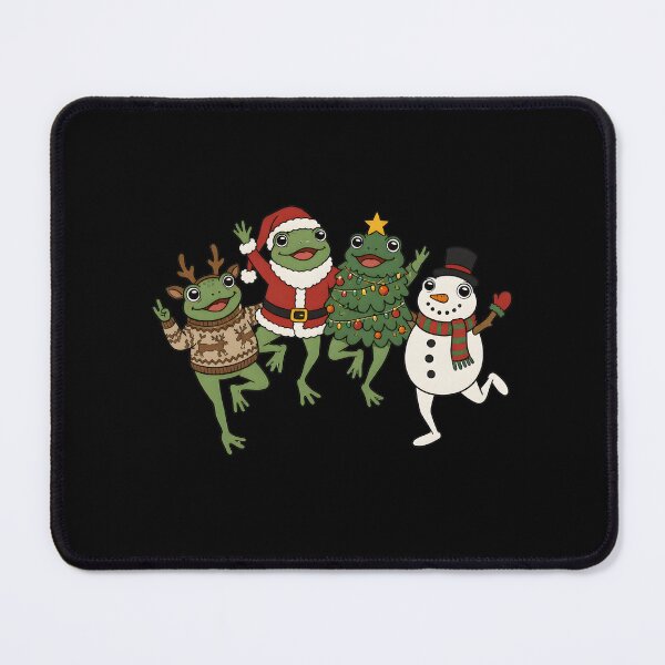 Item preview, Funny Christmas Frogs Santa Reindeer Christmas Tree Snowman Holiday designed and sold by WilfRedokry-21.